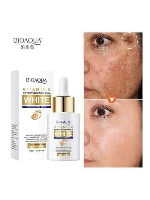 Sérum Facial Iluminador Bioaqua con Vitamina C – Hidratación, Luminosidad y Antiedad
