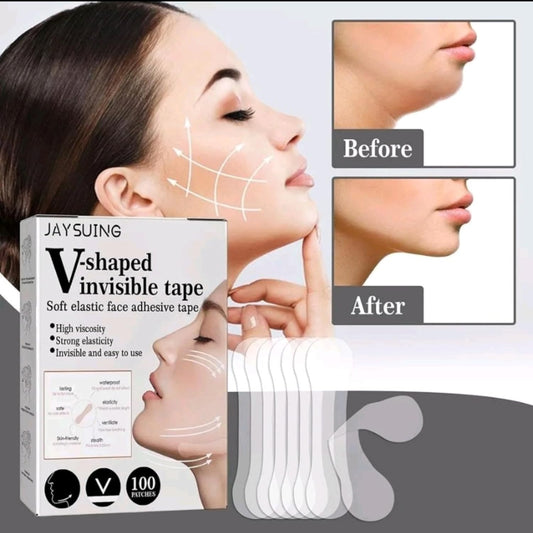 Cinta de Elevación Facial Invisible 100 Pegatinas – Lifting Instantáneo Natural